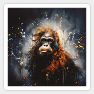 Great Ape Painting Sticker